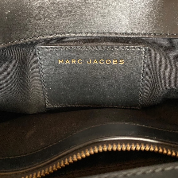 MARC JACOBS LEATHER BLACK BAG with Shoulder Strap - Picture 11 of 11